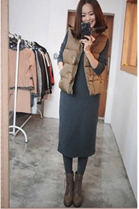 ロンT ワンピ ロング ワンピース Tシャツワンピース 膝下 ロング丈 袖