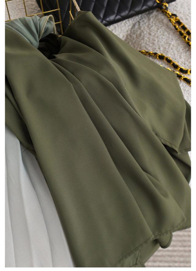 グラデーション プリーツ ロング ワンピース フレアワンピース 膝下