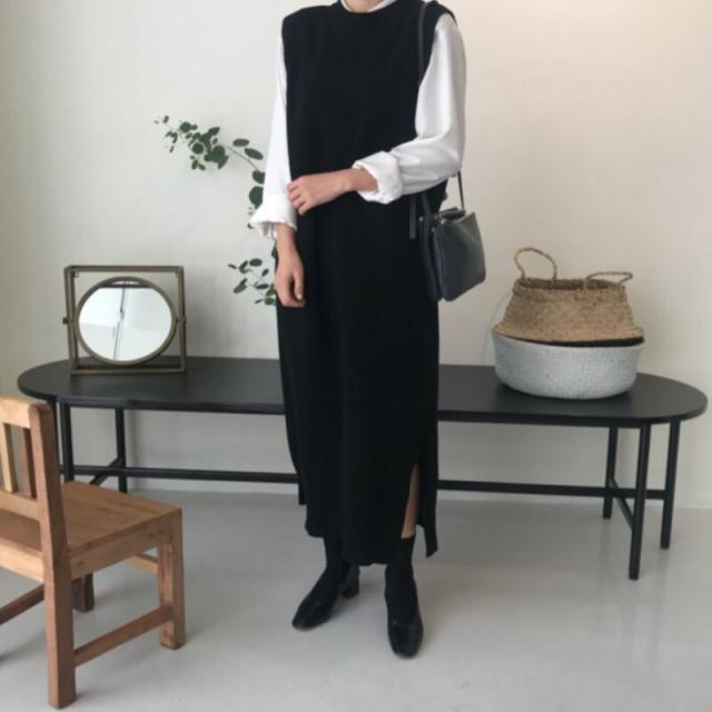 ワンピース ニットワンピース ロング丈 ロングワンピース ノースリーブ スリット サイドスリット ラウンドネック かわいい 大人可愛い きれいめ シンプル カジュアル 大人 上品 おしゃれ お洒落 レトロ 大人女子 こなれ感 とろみ感 無地 秋 冬 10代 20代 30代 40代 OL 通勤 ワンピース ニットワンピース ロング丈 ロングワンピース ノースリーブ