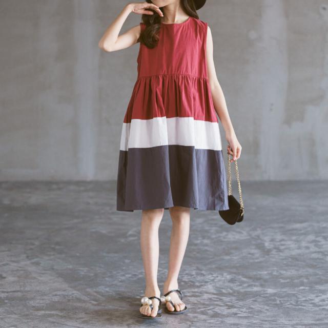 ワンピース キッズワンピース ひざ丈 袖なし ノースリーブ 大人可愛い かわいい きれいめ おしゃれ ラブリー キュート ガーリー 春 夏 キッズ 子供用 リゾート 旅行 着回し 普段使い 重ね着 韓国 韓国系 オルチャン ファッション コーデ スタイル 楽ちん モテ トレンド 流行