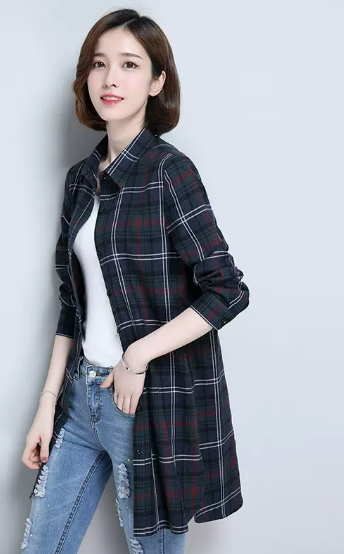 チェックシャツ チュニック トップス シャツ 羽織り シャツワンピース