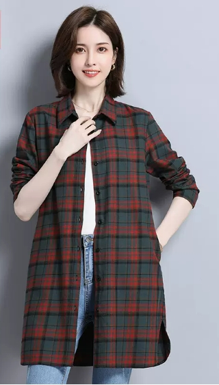 チェックシャツ チュニック トップス シャツ 羽織り シャツワンピース 長袖 襟付き ベーシック 前開き ボタン留め かわいい 大人可愛い シンプル カジュアル おしゃれ お洒落 ラフ チェック柄 春 秋 10代 20代 30代 40代 エイジレス 通学 公園デビュー 休日 アウトドア 着回し チェックシャツ チュニック トップス シャツ 羽織り シャツワンピース