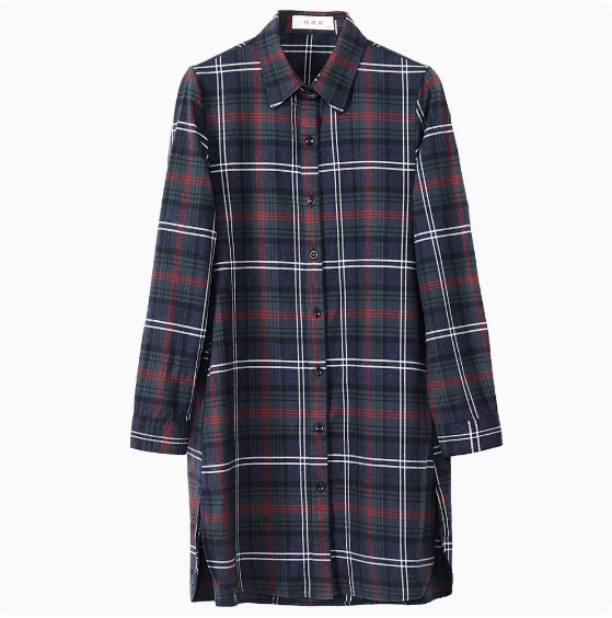 チェックシャツ チュニック トップス シャツ 羽織り シャツワンピース