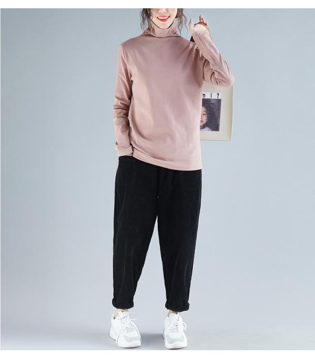 シンプル ベーシック タートルネック カットソー トップス 袖あり 長袖 萌袖 かわいい 大人可愛い きれいめ カジュアル 大人 上品 おしゃれ お洒落 大人女子 ラフ メンズライク マニッシュ ボーイッシュ スポーティー ラブリー キュート モード系 エレガント モダン 無地 秋_11