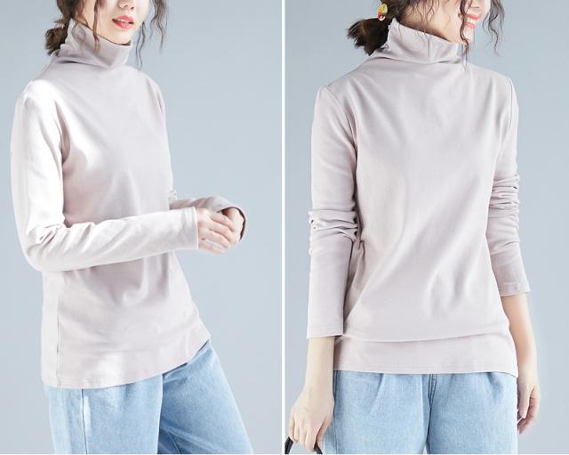 シンプル ベーシック タートルネック カットソー トップス 袖あり 長袖 萌袖 かわいい 大人可愛い きれいめ カジュアル 大人 上品 おしゃれ お洒落 大人女子 ラフ メンズライク マニッシュ ボーイッシュ スポーティー ラブリー キュート モード系 エレガント モダン 無地 秋_9
