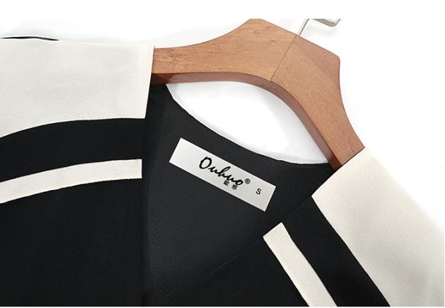 ベルト付き カシュクール ロング ワンピース フレアワンピース 膝下