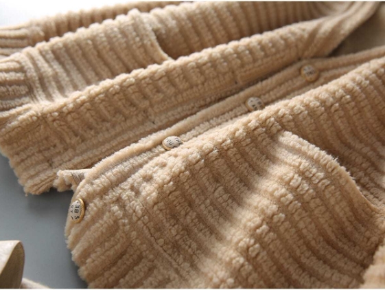 ニット BIG カーディガン トップス ミディアム丈 袖あり 長袖 ドロップ