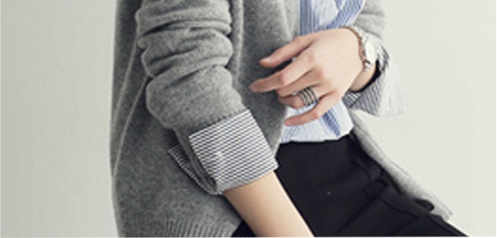 きれいめ シンプル Vネック カーディガン トップス 袖あり 長袖 襟なし