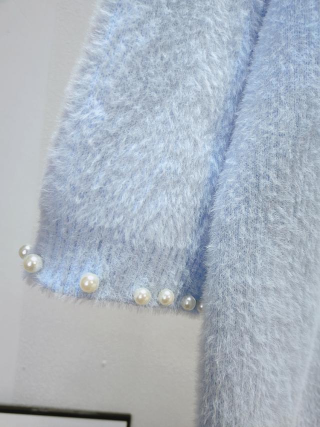 トップス アウター カーディガン コート ロング ロング丈 袖あり 長袖 Vネック 襟なし 前開き 厚手 かわいい 大人可愛い きれいめ シンプル 上品 おしゃれ アジアン エスニック エキゾチック ラフ 無地 秋 冬 10代 20代 レディース 女性用 通勤 デート お出かけ 公園デビュー_3