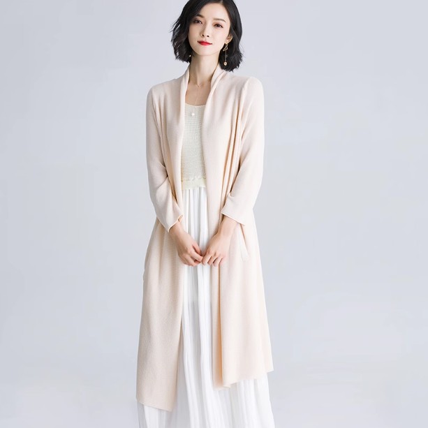 トップス アウター カーディガン ロング ロング丈 袖あり 長袖 Vネック 襟なし リネン 薄手 かわいい 大人可愛い きれいめ シンプル カジュアル 上品 アジアン エスニック エキゾチック ラフ とろみ感 無地 春 夏 秋 20代 30代 レディース 女性用 通勤 デート お出かけの通販は