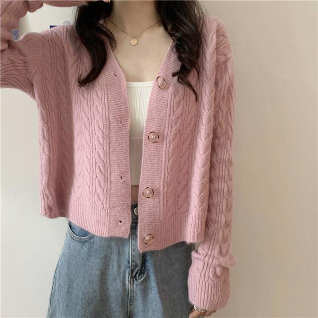トップス アウター カーディガン 長袖 Vネック 襟なし スリム かわいい 大人可愛い きれいめ シンプル 大人 おしゃれ お洒落 大人可愛い 大人女子 こなれ感 ラフ 無地 春 秋 冬 10代 20代 30代 40代 レディース 女性用 ママ オフィス OL 学生 デート お出かけ 公園デビュー_17