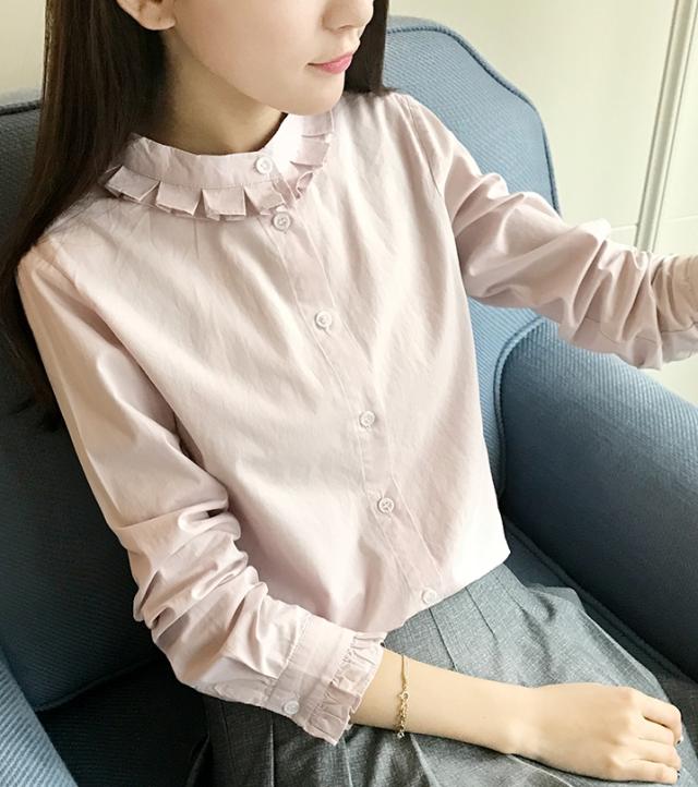 トップス シャツ ブラウス ミディアム丈 袖あり 長袖 襟なし スタンドカラー 前開き 綿 かわいい 大人可愛い シンプル カジュアル 大人 おしゃれ お洒落 レトロ アジアン エスニック エキゾチック 大人女子 ラブリー キュート 無地 春 秋 10代 20代 レディース 女性用 トップス シャツ ブラウス ミディアム丈 袖あり 長袖 襟なし スタンド