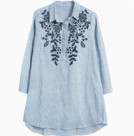 トップス デート シャツ ブラウス ミディアム丈 袖あり 長袖