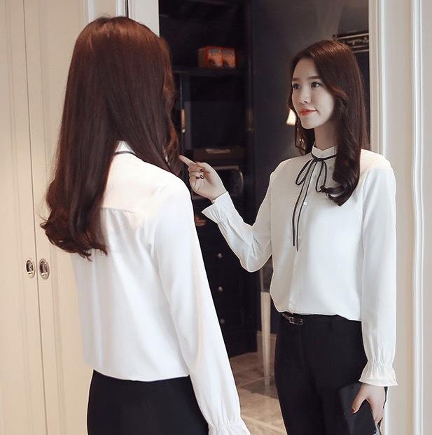 トップス デート シャツ ブラウス 白シャツ 白トップス ミディアム丈