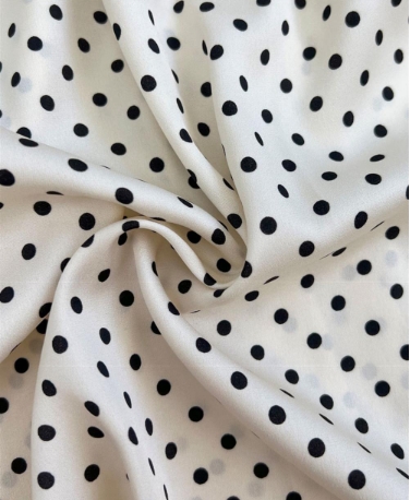 ドット柄 リボン ボウタイ ブラウス トップス シャツ 袖あり 長袖 V