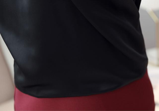 ノースリーブ ブラウス トップス シャツ 袖なし Vネック カシュクール