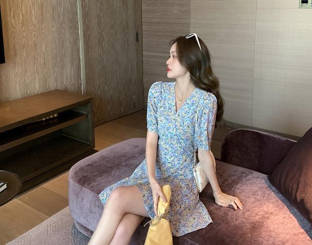 ワンピース ワンピドレス ショート ショート丈 膝上 袖あり 半袖