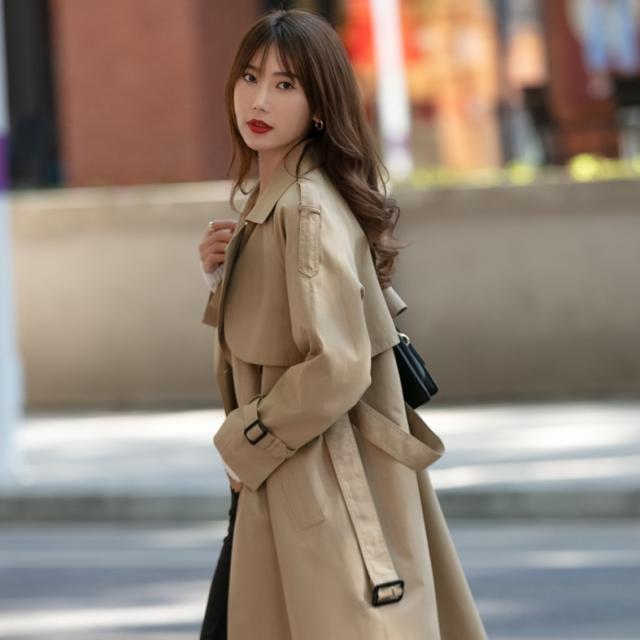 トレンチコート きれいめ シンプル 定番 アウター コート 膝丈 ひざ丈 ロング ロング丈 長袖 Vネック 襟付き ベルト ポケット 前開き かわいい 大人可愛い カジュアル 大人 上品 おしゃれ 大人女子 こなれ感 マニッシュ ラブリー モード系 エレガント モダン フォーマル 無地