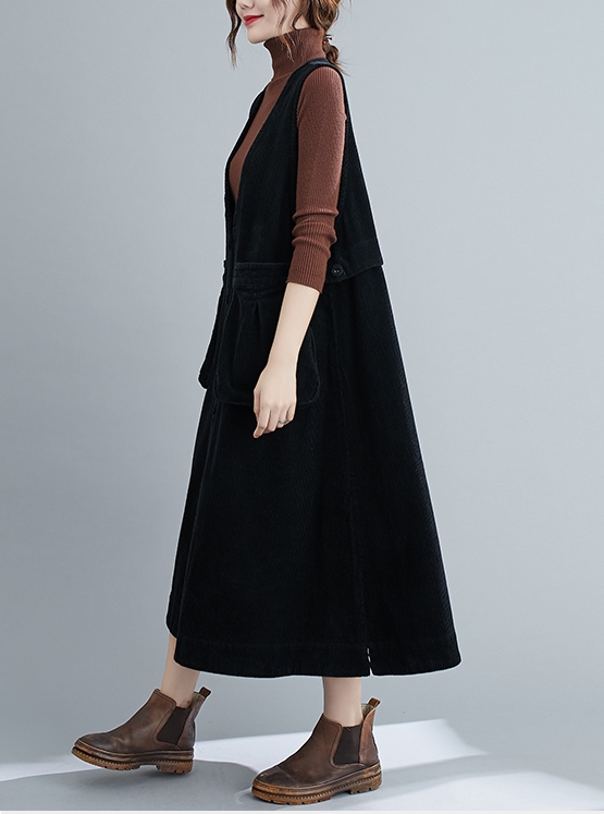 コーデュロイ フロントボタン ジャンスカ ワンピース ジャンパースカート 膝下 ミモレ ミモレ丈 袖なし ノースリーブ Vネック Aライン ポケット 前開き かわいい 大人可愛い きれいめ シンプル カジュアル 大人 上品 おしゃれ 大人女子 こなれ感 ラフ ラブリー キュート コーデュロイ フロントボタン ジャンスカ ワンピース ジャンパー