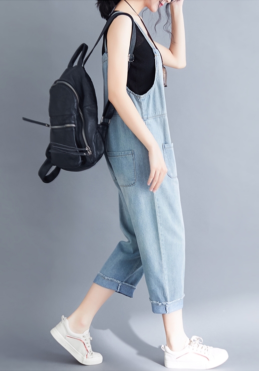 デニム サロペット ボトムス Gパン デニムパンツ 膝下 ミモレ ミモレ丈 袖なし ノースリーブ スクエアネック 襟なし ポケット ブルーデニム かわいい 大人可愛い きれいめ シンプル カジュアル 大人 上品 おしゃれ 大人女子 こなれ感 ラフ ボーイッシュ ラブリー キュート デニム サロペット ボトムス Gパン デニムパンツ 膝下 ミモレ ミモレ丈