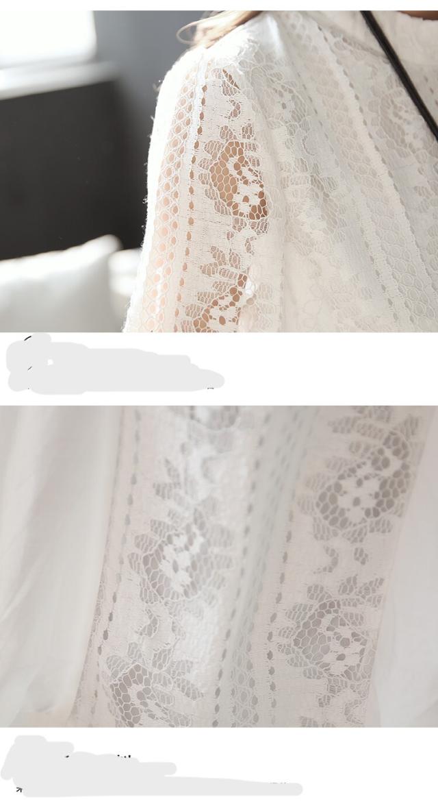 セットアップ レースシャツ マタニティパンツ アンクル丈 七分袖