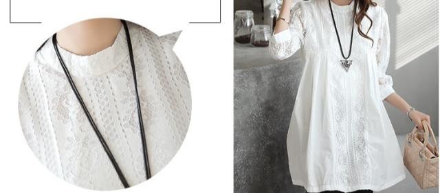 セットアップ レースシャツ マタニティパンツ アンクル丈 七分袖 ラウンドネック ルーズフィット 透け感 2点セット ツーピース 大人可愛い きれいめ シンプル 上品 おしゃれ かっこいい 大人女子 こなれ感 着回し 重ね着 クール モード系 エレガント モダン フォーマル 無地 セットアップ レースシャツ マタニティパンツ アンクル丈 七分袖