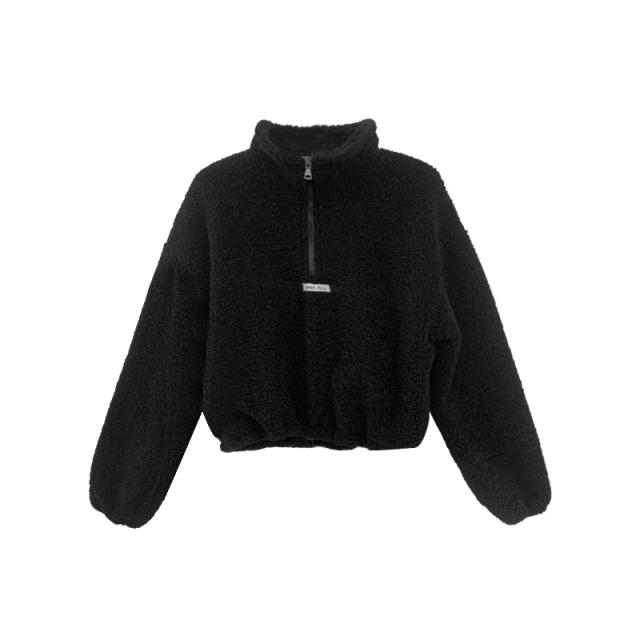 トップス ジッパートップ フリースジャケット あたたかい 上着