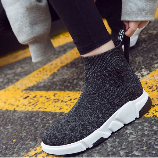 ハイカット 厚底 ソックス スニーカー レディースシューズ 厚底スニーカー ソックススニーカー かわいい 大人可愛い きれいめ シンプル カジュアル 大人 上品 おしゃれ お洒落 かっこいい ラブリー キュート スポーティー メンズライク ボーイッシュ ラフ ルーズ クール