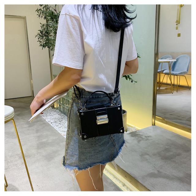トランク風 2way ボックス ミニ ショルダーバッグ バッグ バック