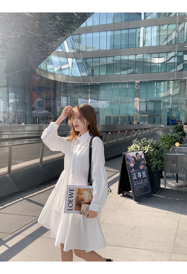 ティアード シャツ ワンピ ワンピース シャツワンピース ティアード