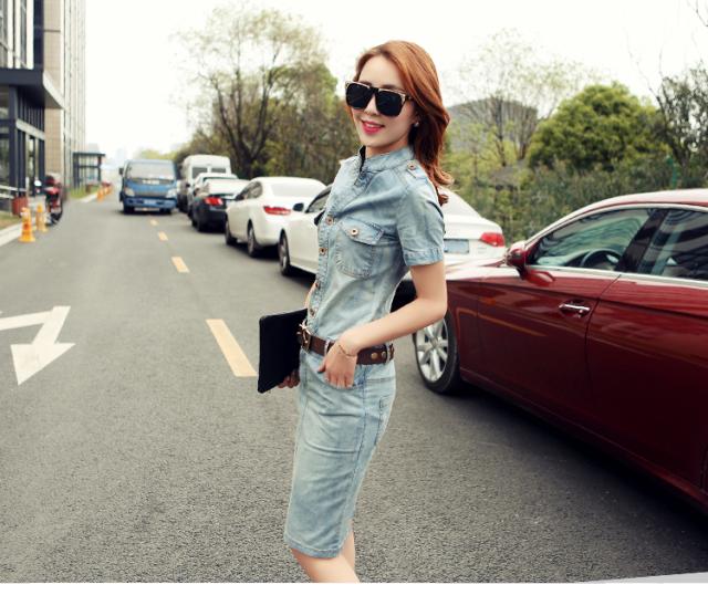 レディース 半袖 デニム ミニ ワンピ ワンピース ミニ丈 膝上 袖あり Vネック 襟なし タイト ベルト ウエストマーク ポケット ブルーデニム かわいい 大人可愛い きれいめ シンプル カジュアル 大人 上品 おしゃれ 大人女子 こなれ感 キュート クール モード系 セクシー レディース 半袖 デニム ミニ ワンピ ワンピース ミニ丈 膝上 袖あり V