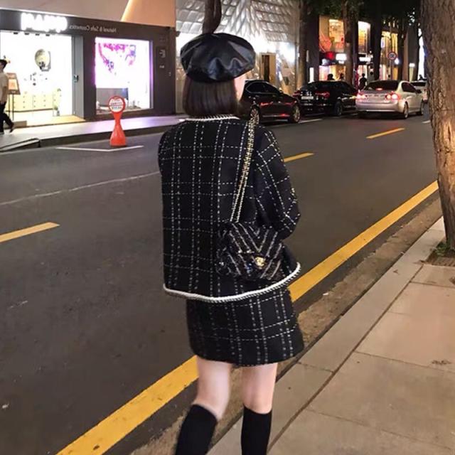 ツイード ノーカラージャケット ミニスカート セットアップ セレモニー