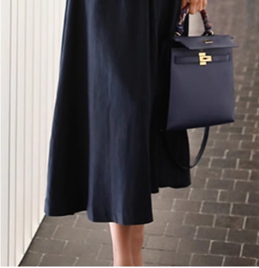 プチハイネック プリーツ 切り替え ワンピ ワンピース ロング ロング丈