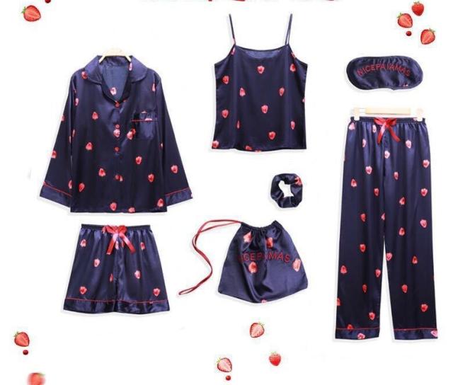 パジャマ 7点セット ルームウェア 部屋着 寝巻き ナイトウェア