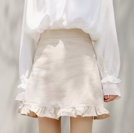 スカート ボトムス ミニスカート ミニ ミニ丈 ハイウエスト スリム タイト 細身 フリル かわいい 大人可愛い きれいめ シンプル カジュアル 上品 おしゃれ こなれ感 ラフ 個性的 クール モード系 セクシー エレガント モダン 無地 春 夏 秋 冬 オールシーズン シーズンレス