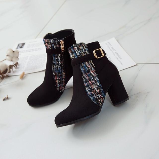 ヒール ブーツ レディースシューズ レディースブーツ ショートブーツ