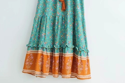 エスニックワンピース アジアンワンピース リネンワンピース