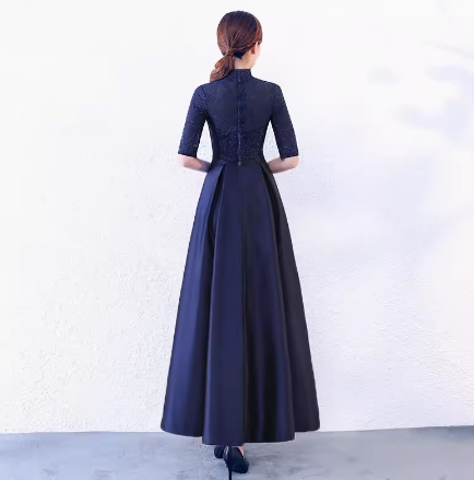 ドレス パーティー ドレス 二次会ドレス ワンピースドレス 膝下 ロング