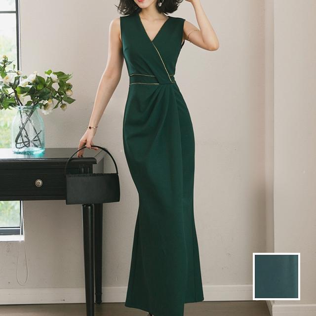 パーティードレス 結婚式 二次会 お呼ばれドレス お呼ばれワンピース ロング マキシ 夏 春 ブライダル Naloc059 クラシカル ドレープ バの通販はau Pay マーケット 韓国ファッション お呼ばれ パーティードレス Natu Loha ナチュロハ