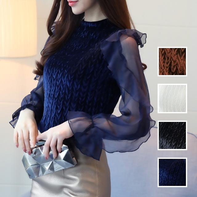 韓国 ファッション レディース トップス ブラウス シャツ 夏 春 パーティー ブライダル Nalof000 シースルー フリル 袖コンシャス 異素の通販はau Pay マーケット 韓国ファッション お呼ばれ パーティードレス Natu Loha ナチュロハ