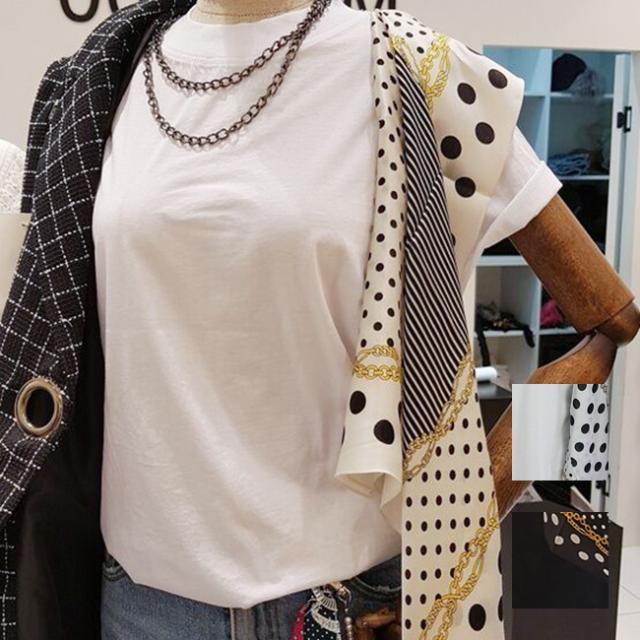 韓国 ファッション レディース トップス Tシャツ カットソー 夏 春 カジュアル Nalof598 スカーフ アシンメトリー ドロップショルダー の通販はau Pay マーケット 韓国ファッション お呼ばれ パーティードレス Natu Loha ナチュロハ