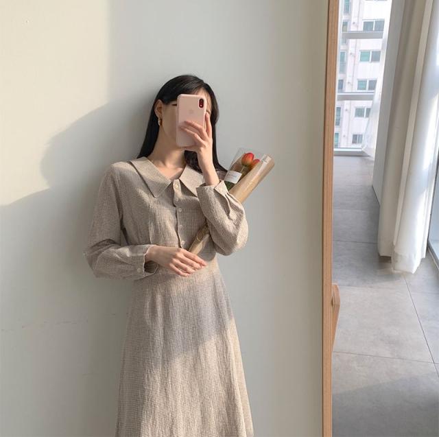 韓国 ファッション レディース ワンピース 春 秋 冬 新作 カジュアル Nalog541 チェック フレア 清楚 リゾートワンピース シンプル コの通販はau Pay マーケット 韓国ファッション お呼ばれ パーティードレス Natu Loha ナチュロハ