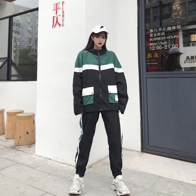 韓国 ファッション レディース セットアップ 秋 冬 カジュアル Naloh117 ライン ブルゾン ジョガーパンツ スポーティ シンプル コーデ の通販はau Pay マーケット 韓国ファッション お呼ばれ パーティードレス Natu Loha ナチュロハ