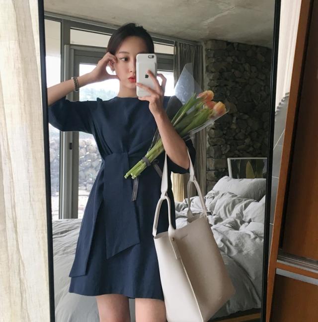 韓国 ファッション レディース ワンピース 夏 春 秋 カジュアル Naloh948 ハイウエスト アシンメトリー ウエストマーク シンプル コーデの通販はau Pay マーケット 韓国ファッション お呼ばれ パーティードレス Natu Loha ナチュロハ