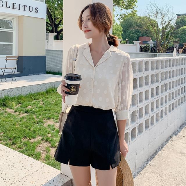 韓国 ファッション レディース トップス ブラウス シャツ 夏 春 秋 カジュアル Naloi510 シアー セルフドット レトロ パフスリーブ シンの通販はau Pay マーケット 韓国ファッション お呼ばれ パーティードレス Natu Loha ナチュロハ