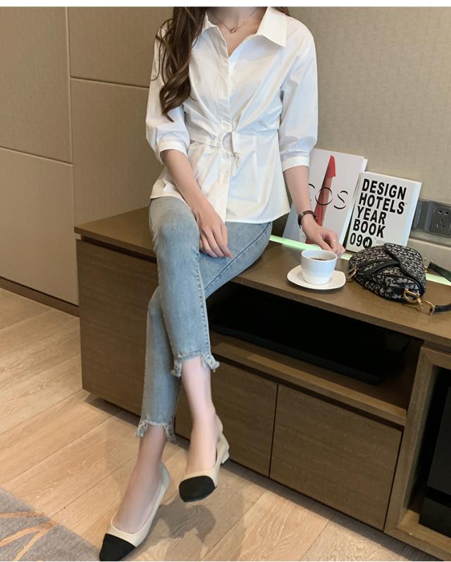 韓国 ファッション レディース トップス ブラウス シャツ 夏 春 秋 カジュアル Naloi543 アシンメトリー ドレープ ウエストマーク シンの通販はau Pay マーケット 韓国ファッション お呼ばれ パーティードレス Natu Loha ナチュロハ