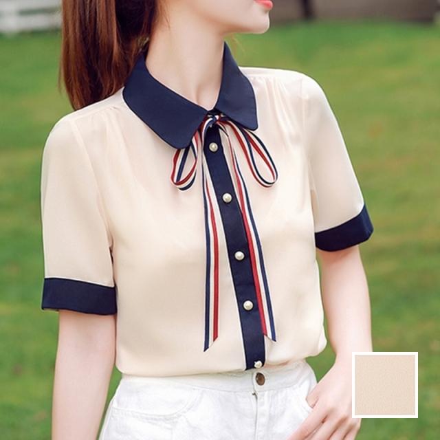 韓国 ファッション レディース トップス ブラウス シャツ 夏 春 カジュアル Naloi735 シアー 襟付き トリコロール プレッピー シンプル の通販はau Pay マーケット 韓国ファッション お呼ばれ パーティードレス Natu Loha ナチュロハ
