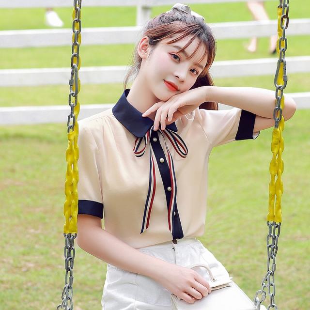 韓国 ファッション レディース トップス ブラウス シャツ 春 夏 新作 カジュアル Ptxi735 シアー 襟付き トリコロール プレッピー シンの通販はau Pay マーケット 韓国 ワンピース パーティードレス Kilakilastyle キラキラスタイル