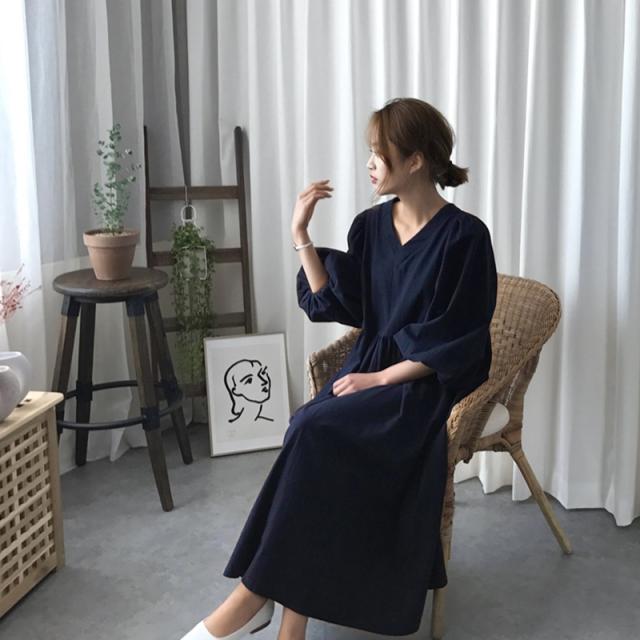 韓国 ファッション レディース ワンピース 夏 春 秋 カジュアル Naloi797 袖コンシャス ナチュラルテイスト マキシ シンプル コーデ 定の通販はau Pay マーケット 韓国ファッション お呼ばれ パーティードレス Natu Loha ナチュロハ