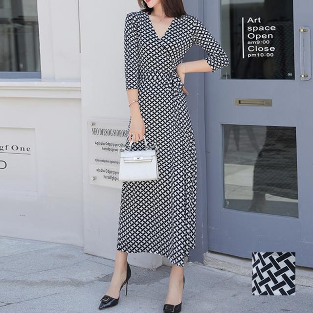 リゾートワンピース ワンピース リゾート 韓国 ファッション 春 夏 秋 新作 カジュアル Ptxk233 モノグラム風 モノトーン ラップ マキの通販はau Pay マーケット 韓国 ワンピース パーティードレス Kilakilastyle キラキラスタイル